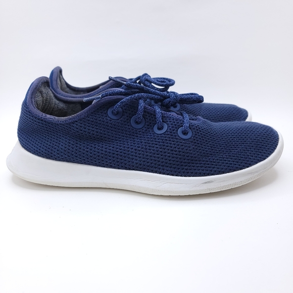Allbirds Men's Blue Knit Upper Wool Runners Lace Up Shoe Size 12 0918 RM1 - Picture 1 of 11
